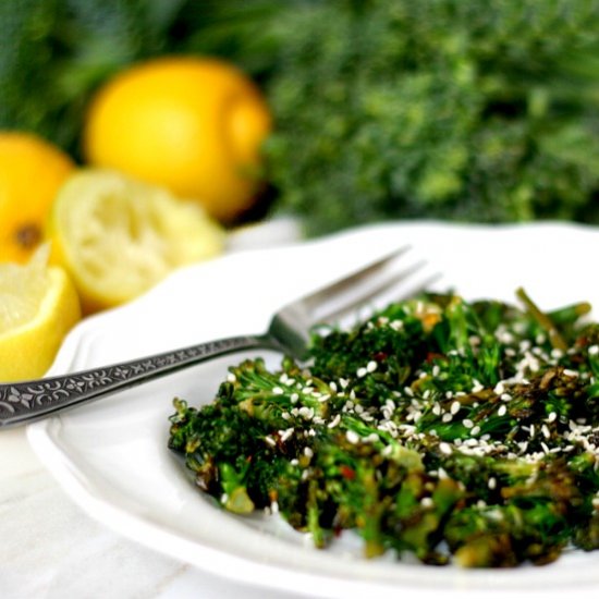 Spicy Lemon Sauteed Broccolini