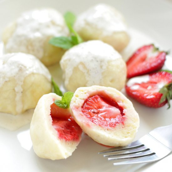 Dumplings with Strawberries