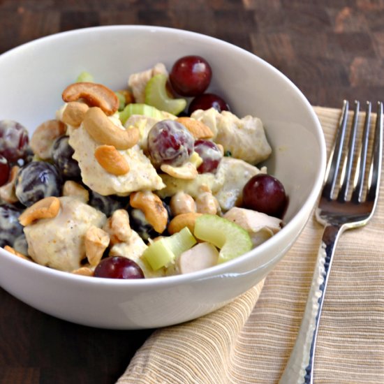 Curried Chicken Salad w/ Cashews