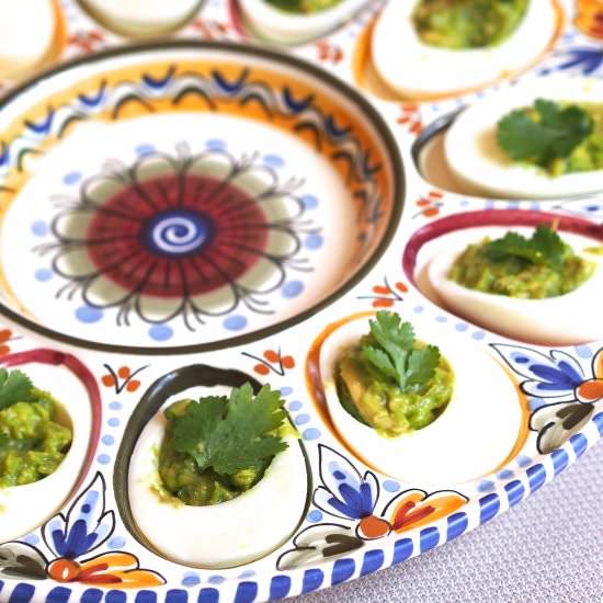 Guacamole Deviled Eggs