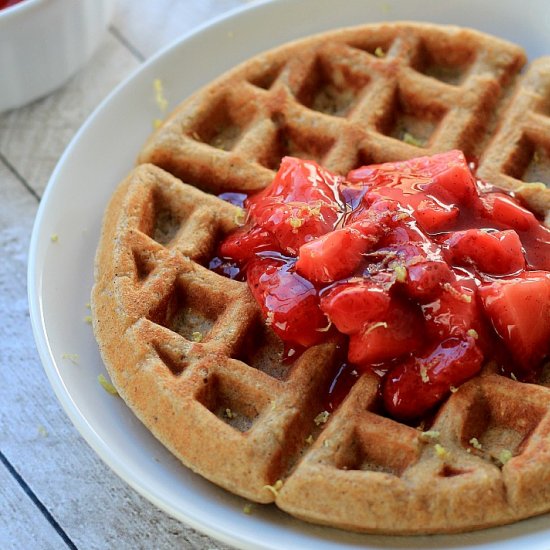 Whole Wheat Oatmeal Waffles