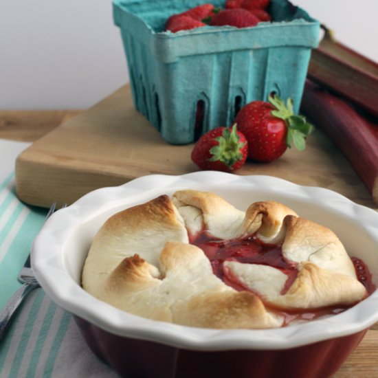 Strawberry Rhubarb Individual Pies