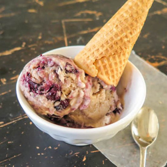 Blueberry Swirl Ice Cream