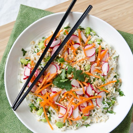 Korean Rice Salad w/ Pickled Radish