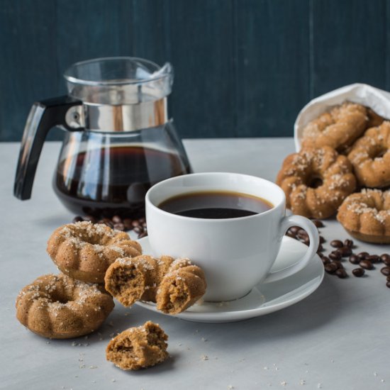 Baked Coffee Doughnuts