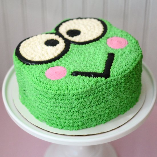 Mint chocolate keroppi cake