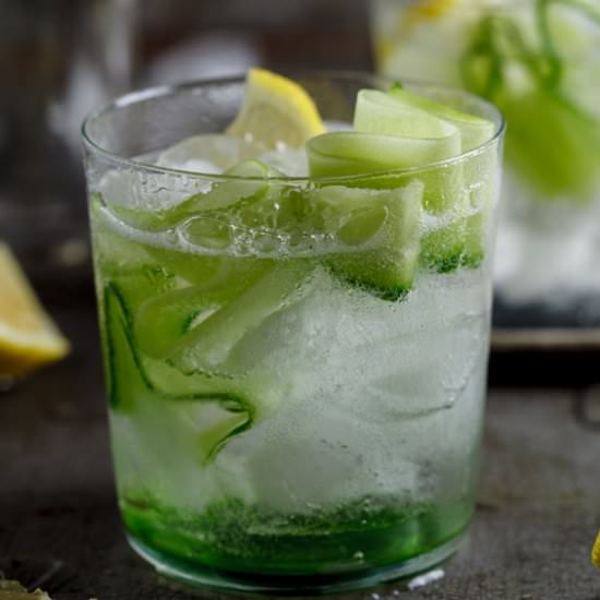 Gin & Tonic with fresh cucumber