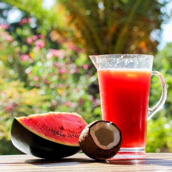 Watermelon Coconut Cocktail