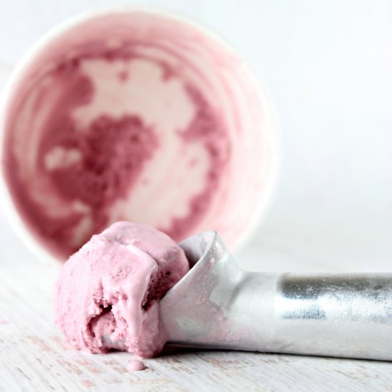 Backyard Blackberry Ice Cream