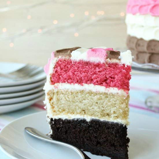 Neapolitan Layer Cake