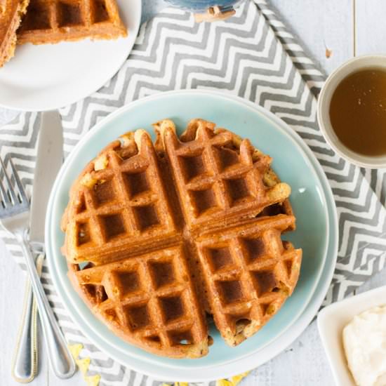 Cornmeal Honey Waffles