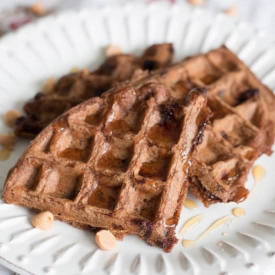 Chocolate Vegan Waffles