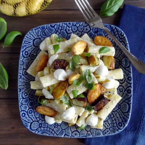 Herbed Pasta with Roasted Zucchini