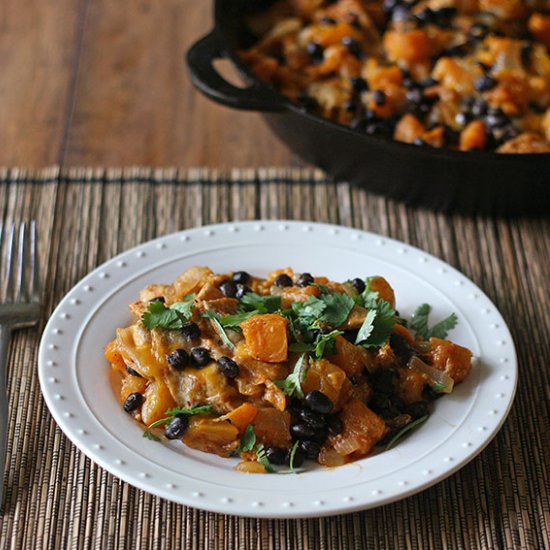 Butternut Squash Enchilada Skillet