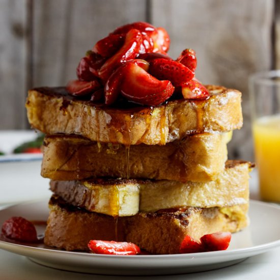 Lemon French Toast with Strawberry