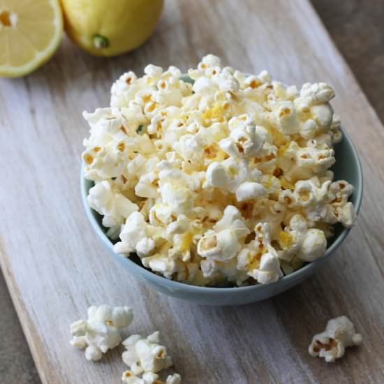 Lemon Garlic Popcorn