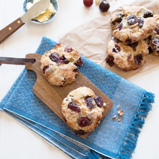 Cherry and Almond Scones