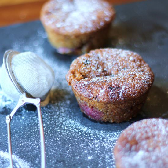 Blackberry & Marzipan Muffins