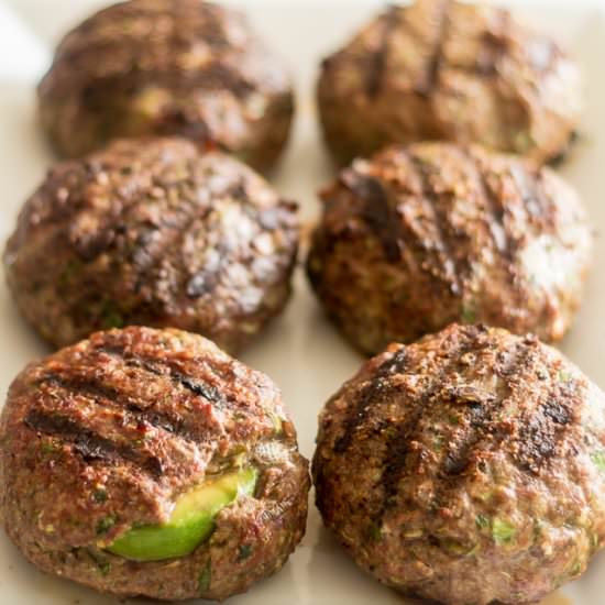 AVOCADO & SPICY MAYO STUFFED BURGER