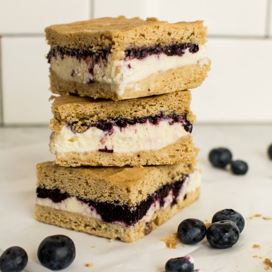 Lemon Blueberry Ice Cream Sandwich