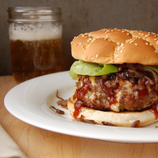 BBQ Bacon Blue Cheese Burgers