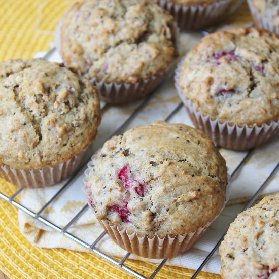 Raspberry Bran Muffins