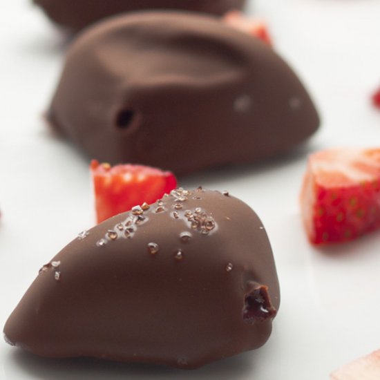 Chocolate Covered Ice Cream Bites