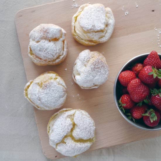 Strawberry Cream Puffs