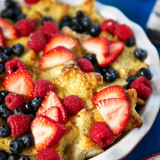 Baked French Toast with Berries