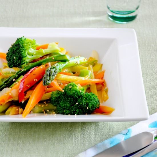 Thai Style Stir Fried Vegetables