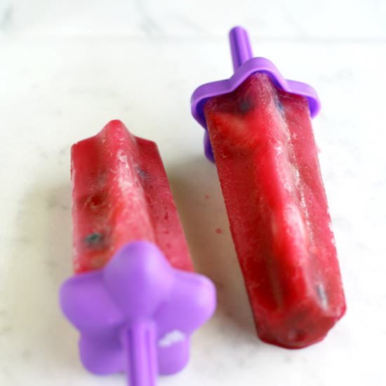 Berry Tea Popsicles