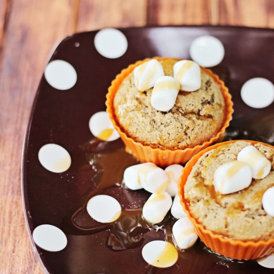 Caramel Marshmallow Muffins