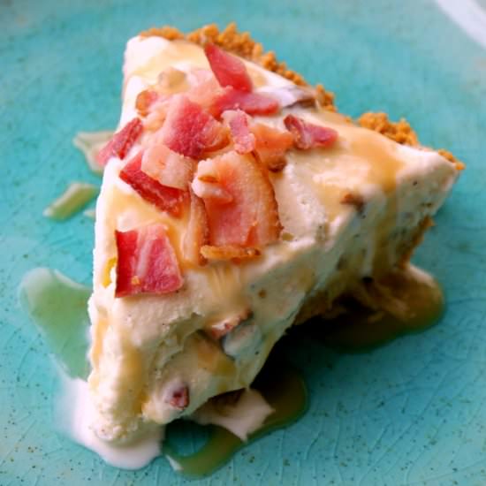 Salted Caramel Bacon Ice Cream Pie