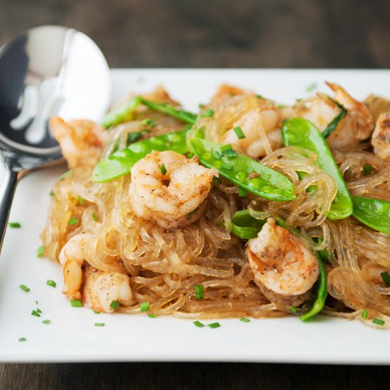 Sichuan Shrimp with Glass Noodles