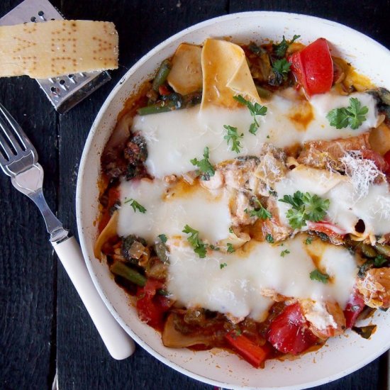 Skinny skillet lasagna