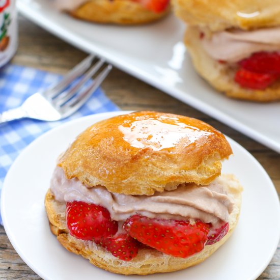 Strawberry Nutella Shortcakes