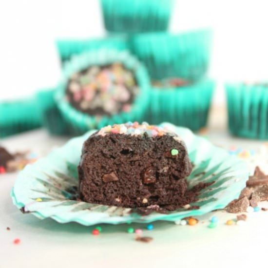 Double Choc Zucchini Mini Muffins