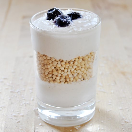 Vegan Coconut Cashew Cream Parfait