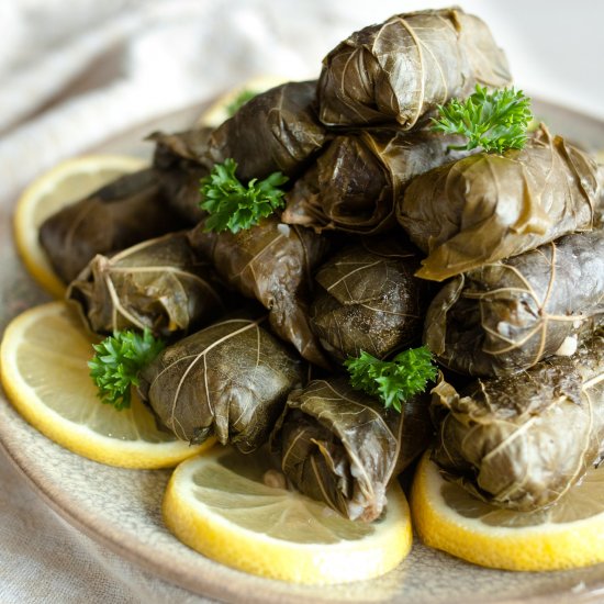 Dolmades (Stuffed Vine Leaves)