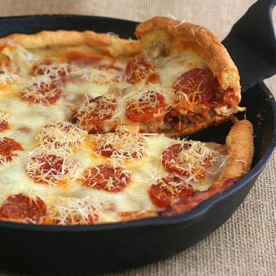 Skillet Sausage Pizza