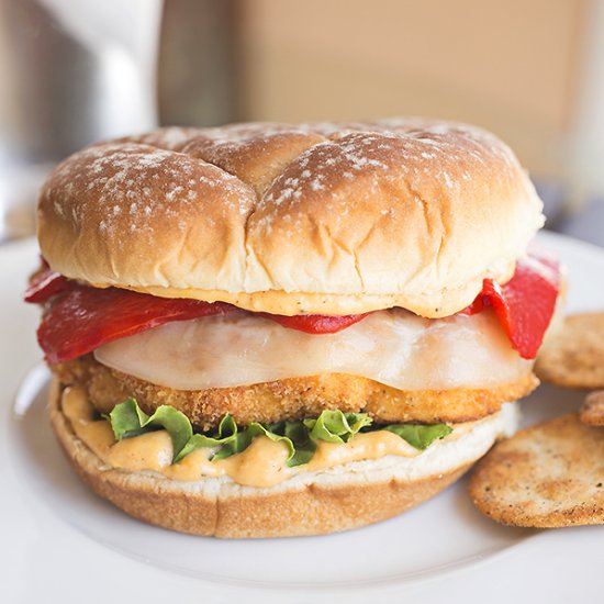 Crispy Cauliflower Burger