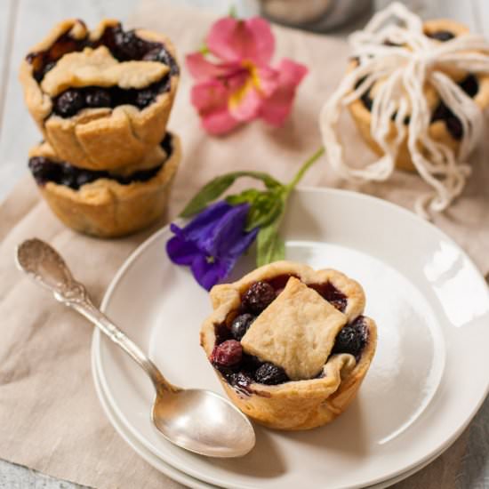 Mini Blueberry Maple Pies