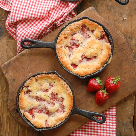 Mini Strawberry Buttermilk Buckle