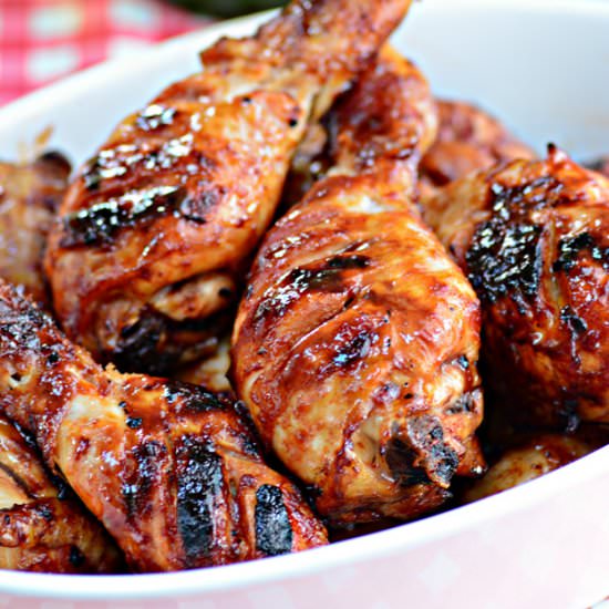 Barbecued Chicken Drumsticks