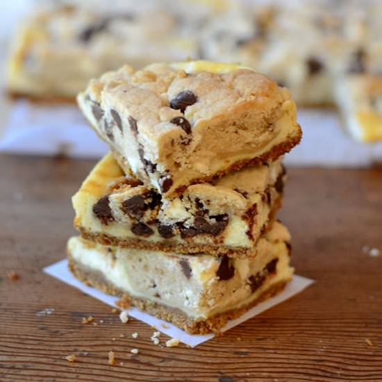 Cookie Dough Cheesecake Bars