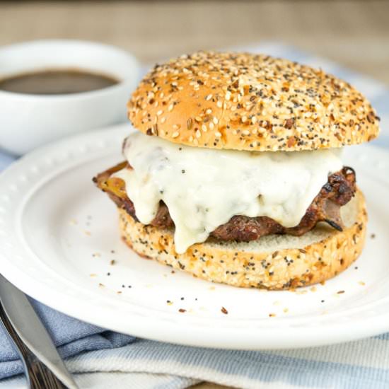 Blackened Green Chile Burger Dip