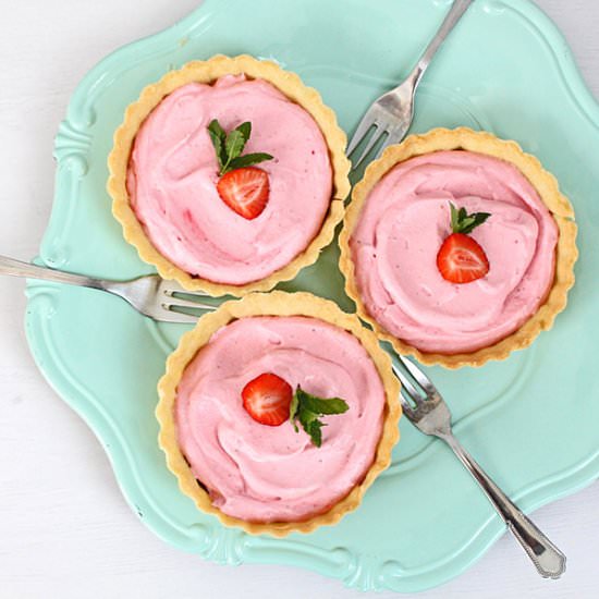 Strawberry and Cream Tartelettes