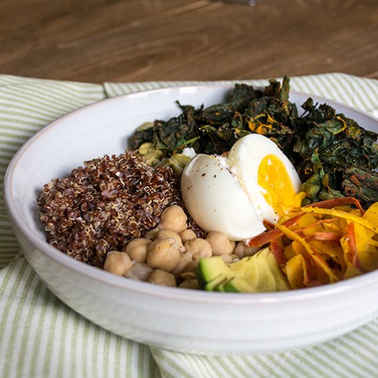 Kale and Quinoa Veggie Bowl