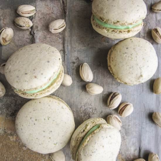 Pistachio Macarons