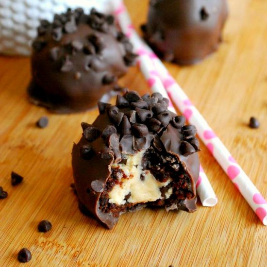 Cookie Dough Brownie Bombs